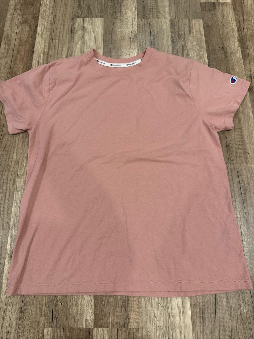 Champion Women's Pink Crewneck T-Shirt